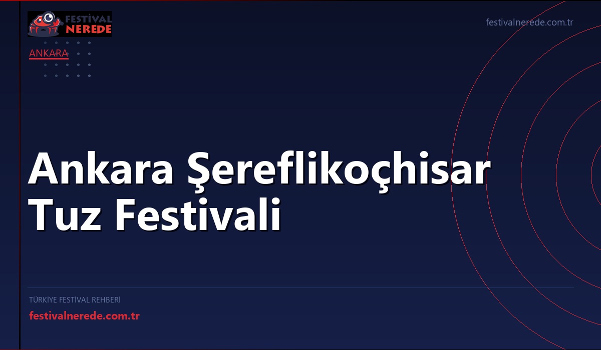 Ankara Şereflikoçhisar Tuz Festivali